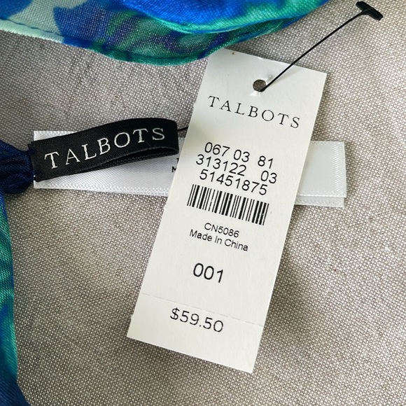 NWT Fun fish print scarf by Talbots - Picture 3 of 5